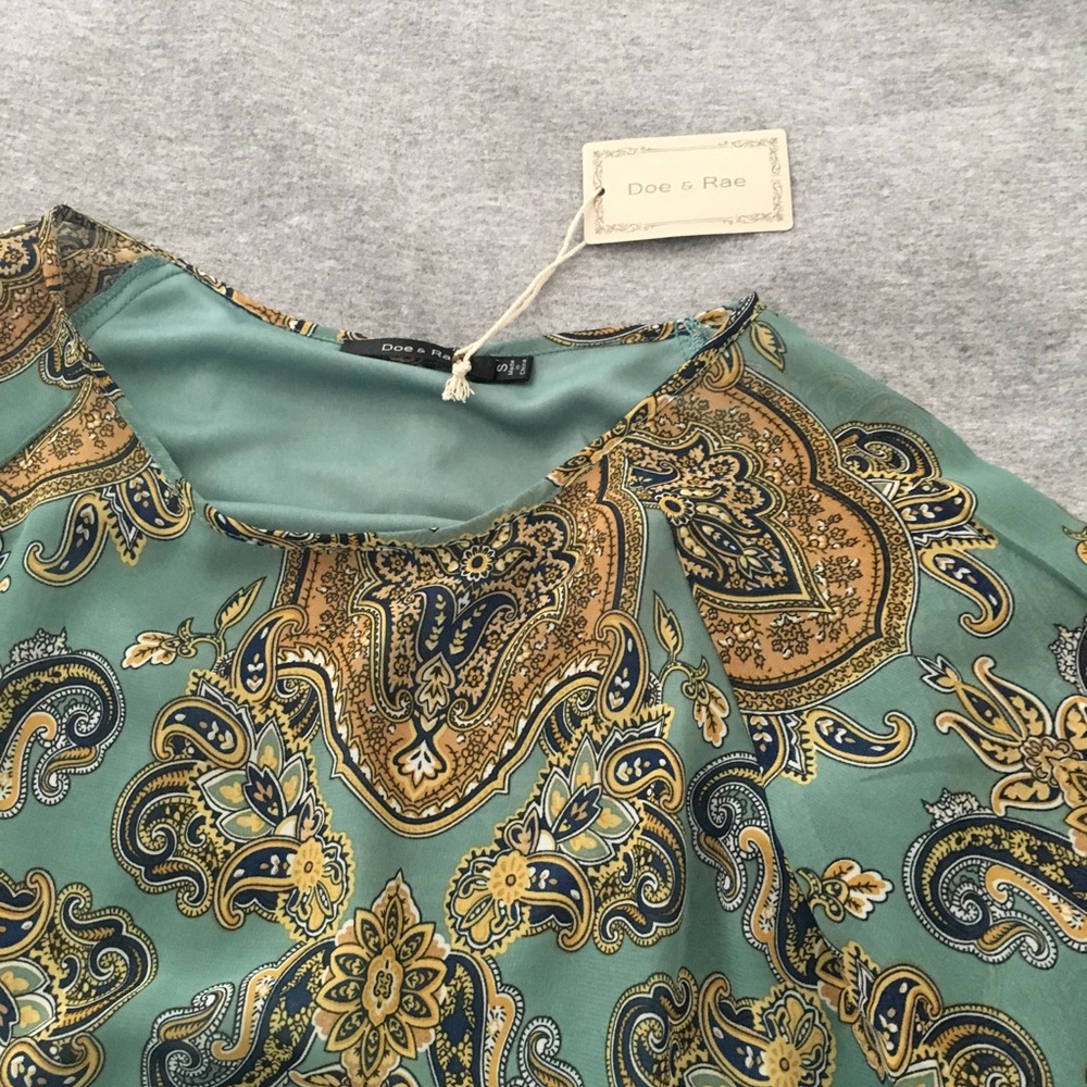 NEW Turquoise Ruffle Hem Dress - Picture 5 of 7